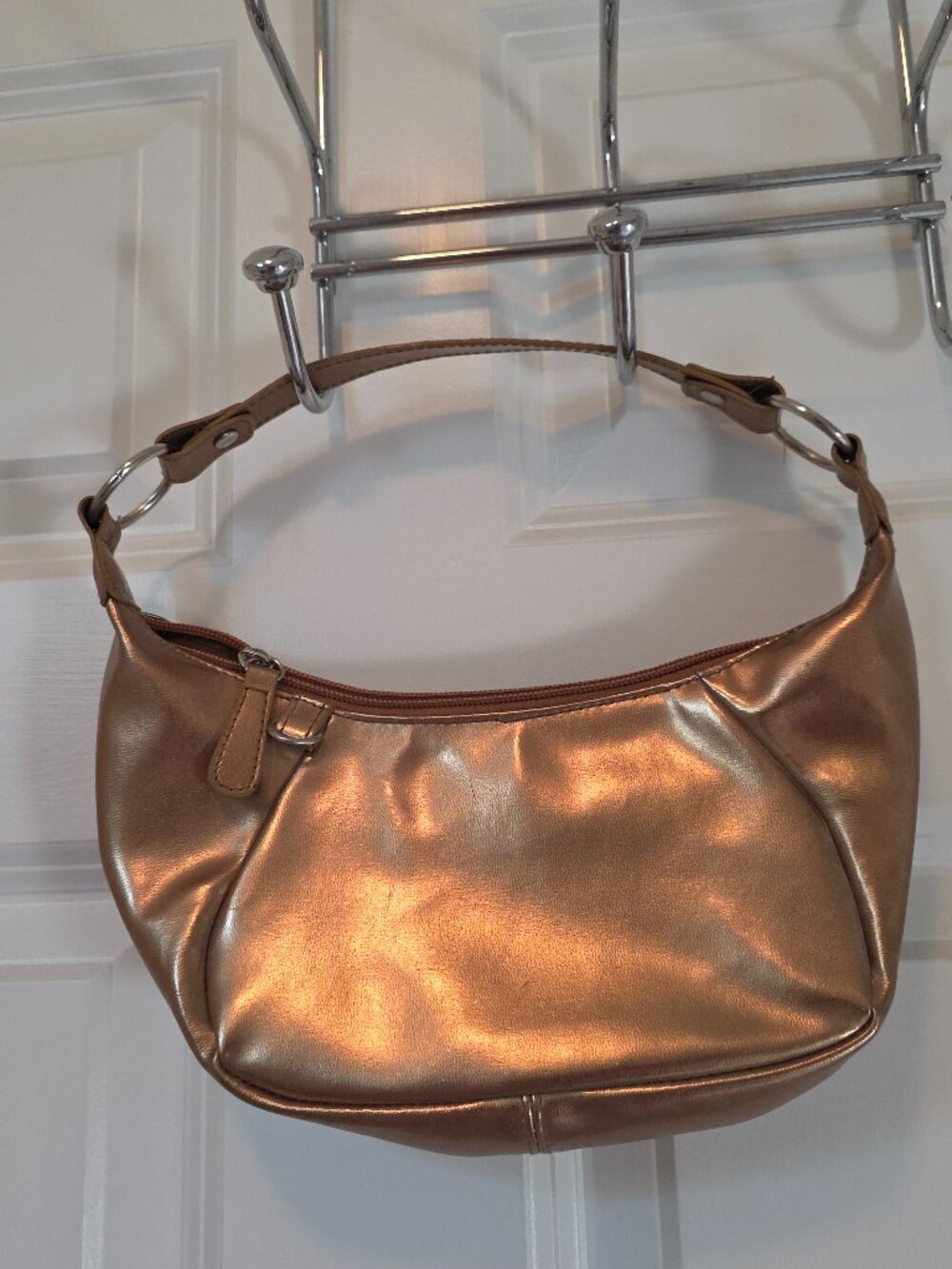 Adorable gold crescent mini-bag, brand new